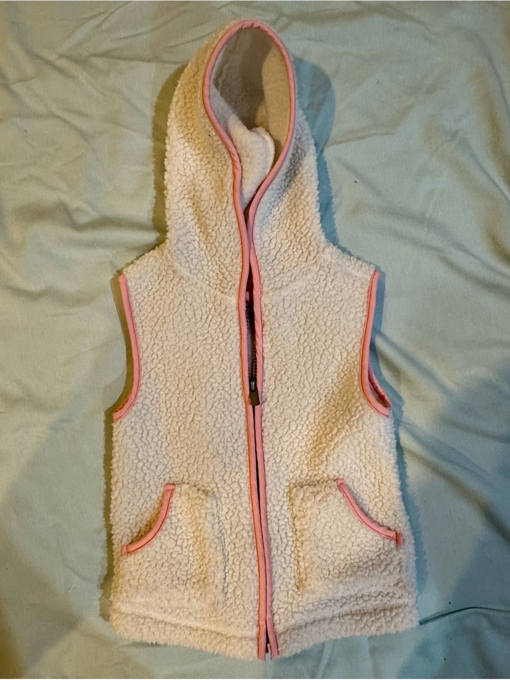Adorable Sherpa Vest with Pink Lining